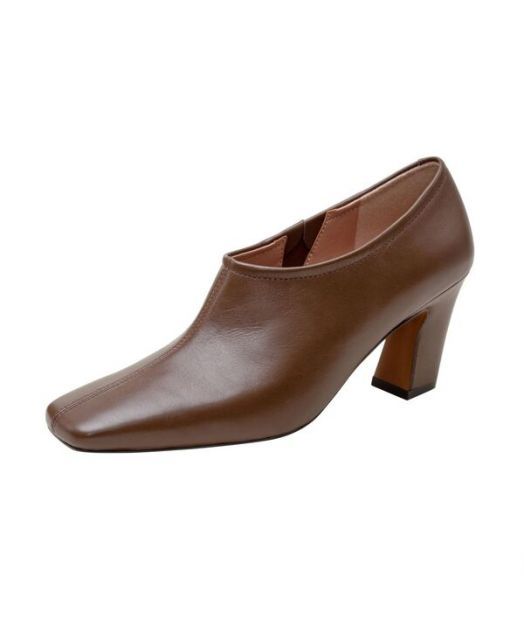送料無料 リネアパウロ レディース パンプス シューズ GIANNI | Strong Heel Shootie Chocolate nappa
