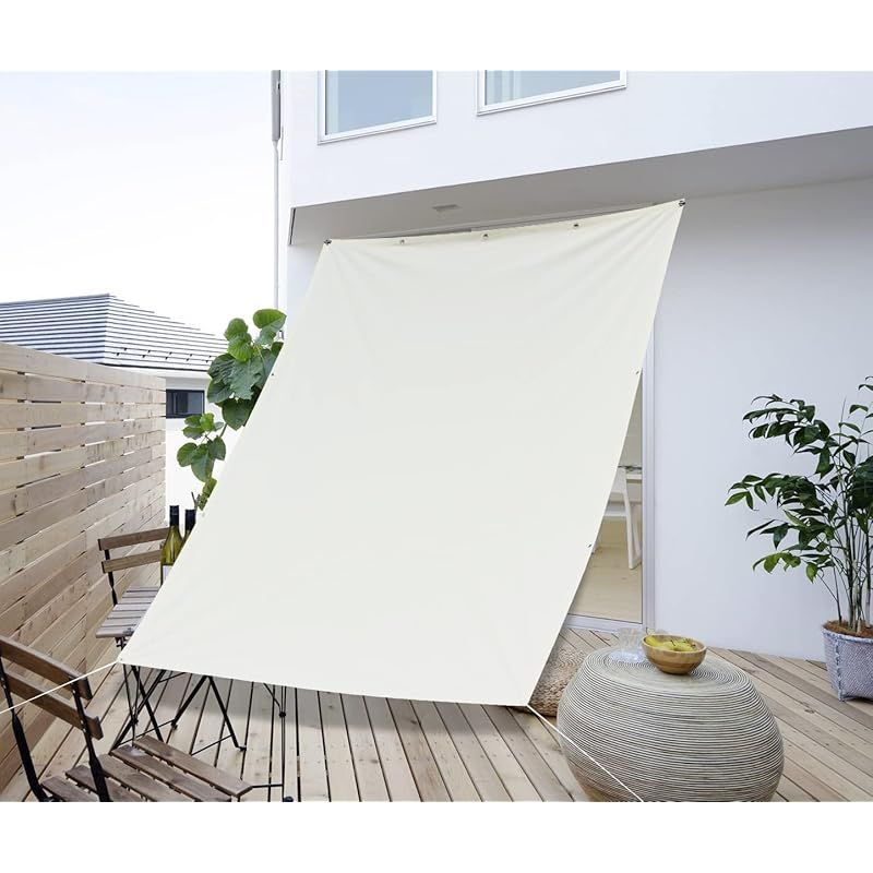 Cool Time(クールタイム) （200×300cm）日除け シェード オーニング 撥水 ポリエステル アイボリー 1