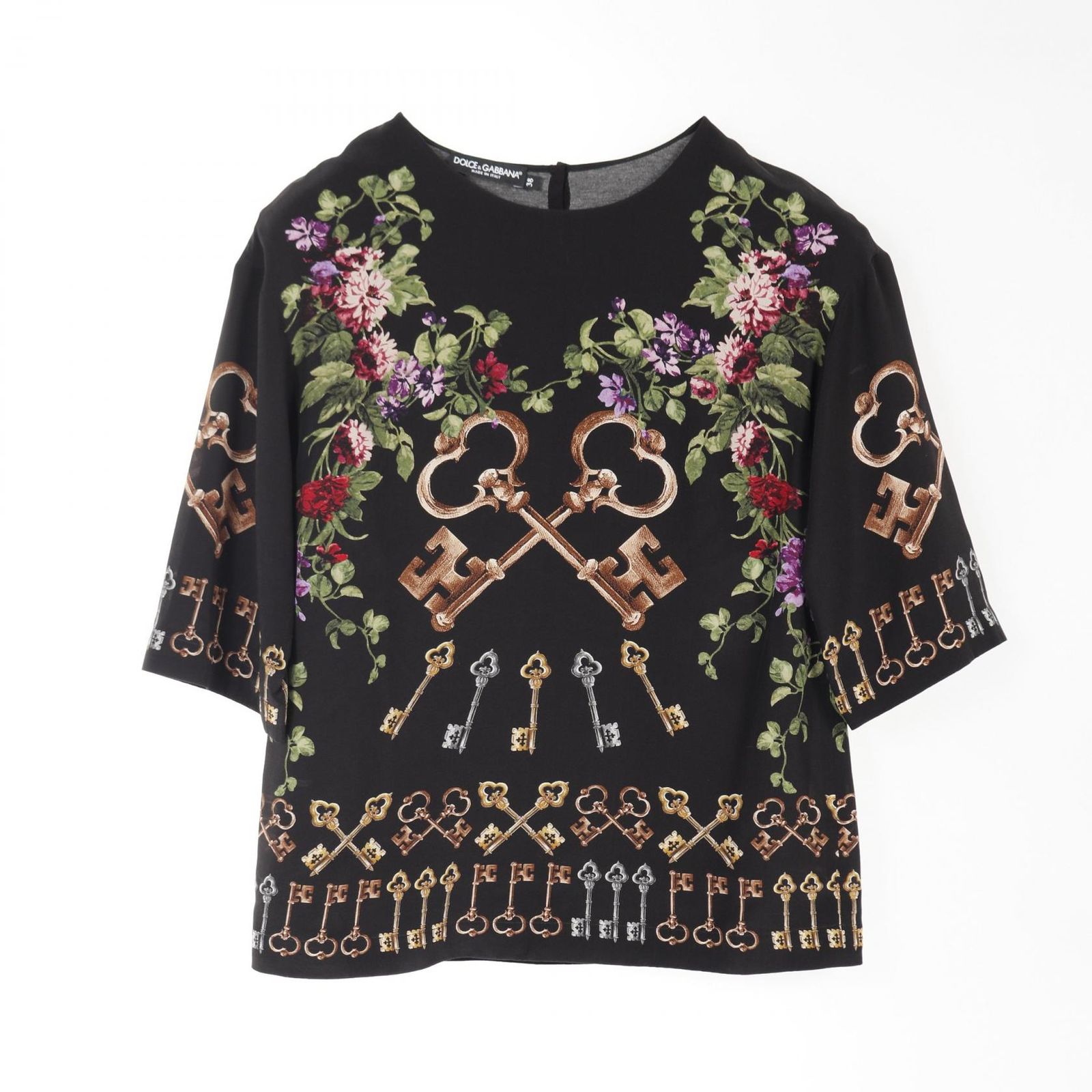 ドルチェアンドガッバーナ DOLCE - GABBANA ブラウス F8G56T シルク ブラウス レディース Used A