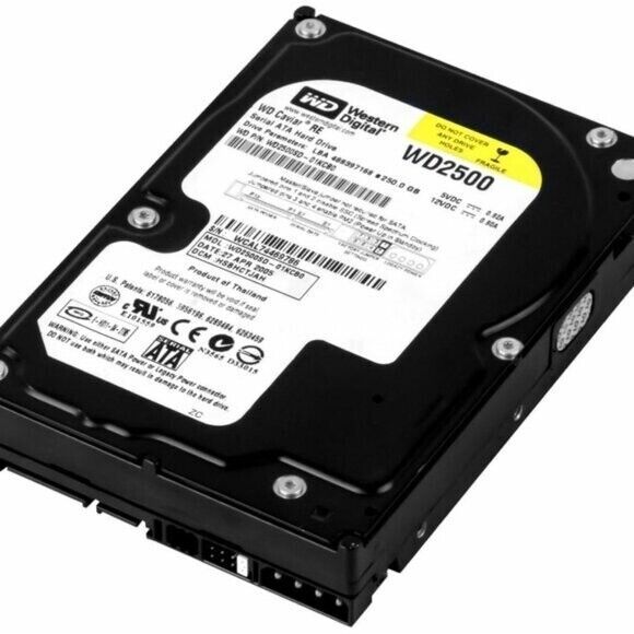 Western Digital Car Se 250GB 7200U|Min Molex 8MB SATA WD2500SD 3.5 Inch