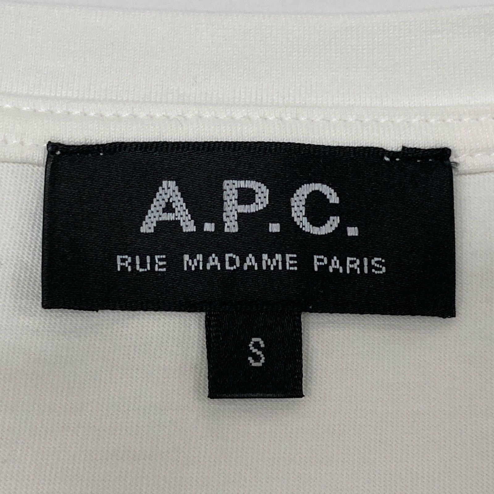 A.P.C.⁄アーペーセー ロゴ刺繍デザイン Tシャツ 4114323⁄Lの買取実績 