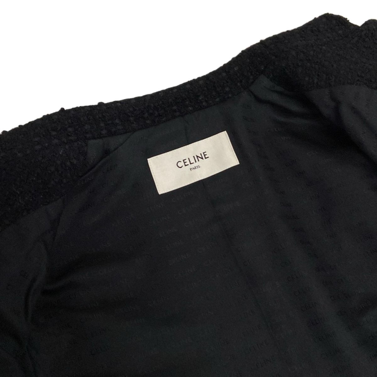 黒 長袖|秋|冬|ツイード