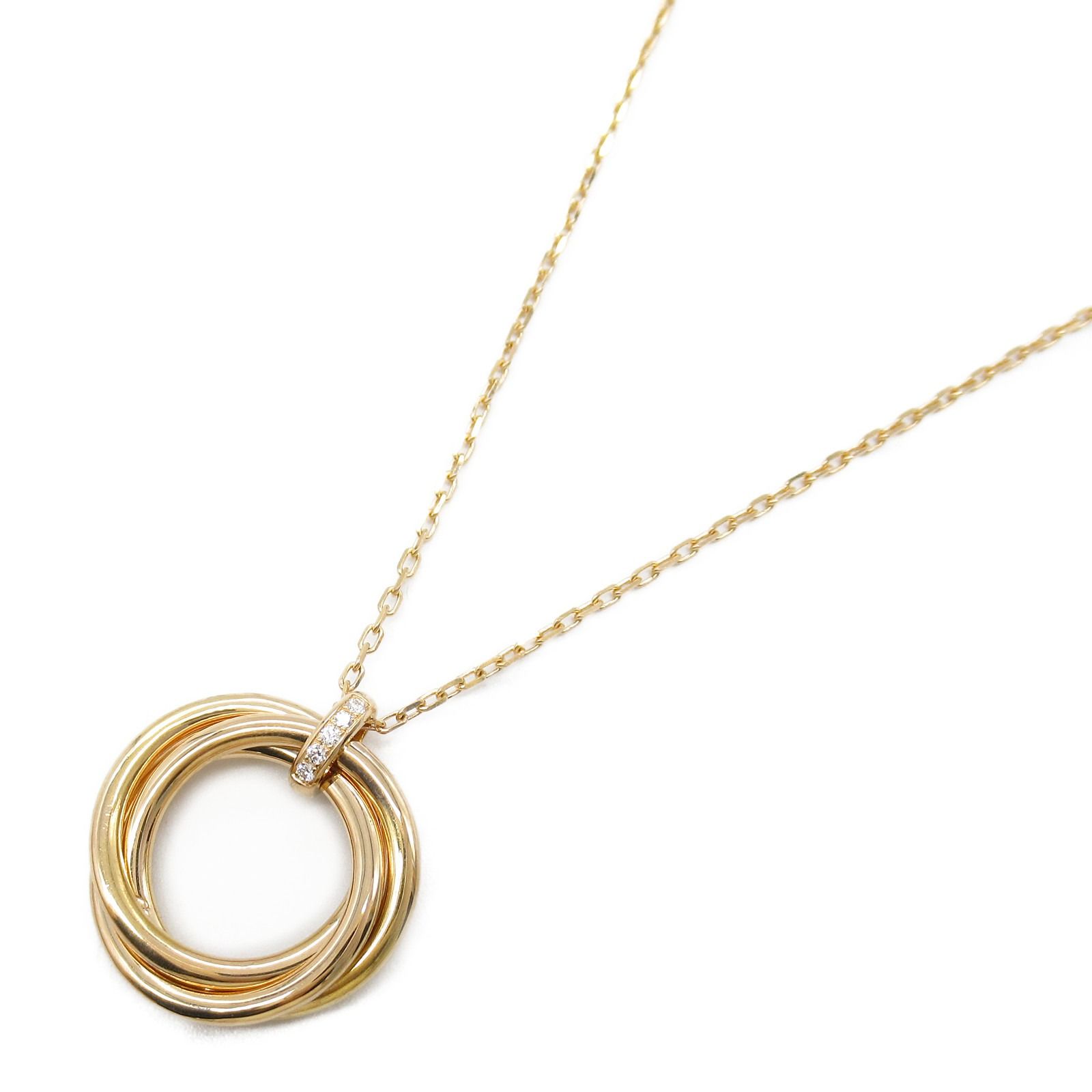 CARTIER カルティエ トリニティネックレス パヴェダイヤ ネックレス 