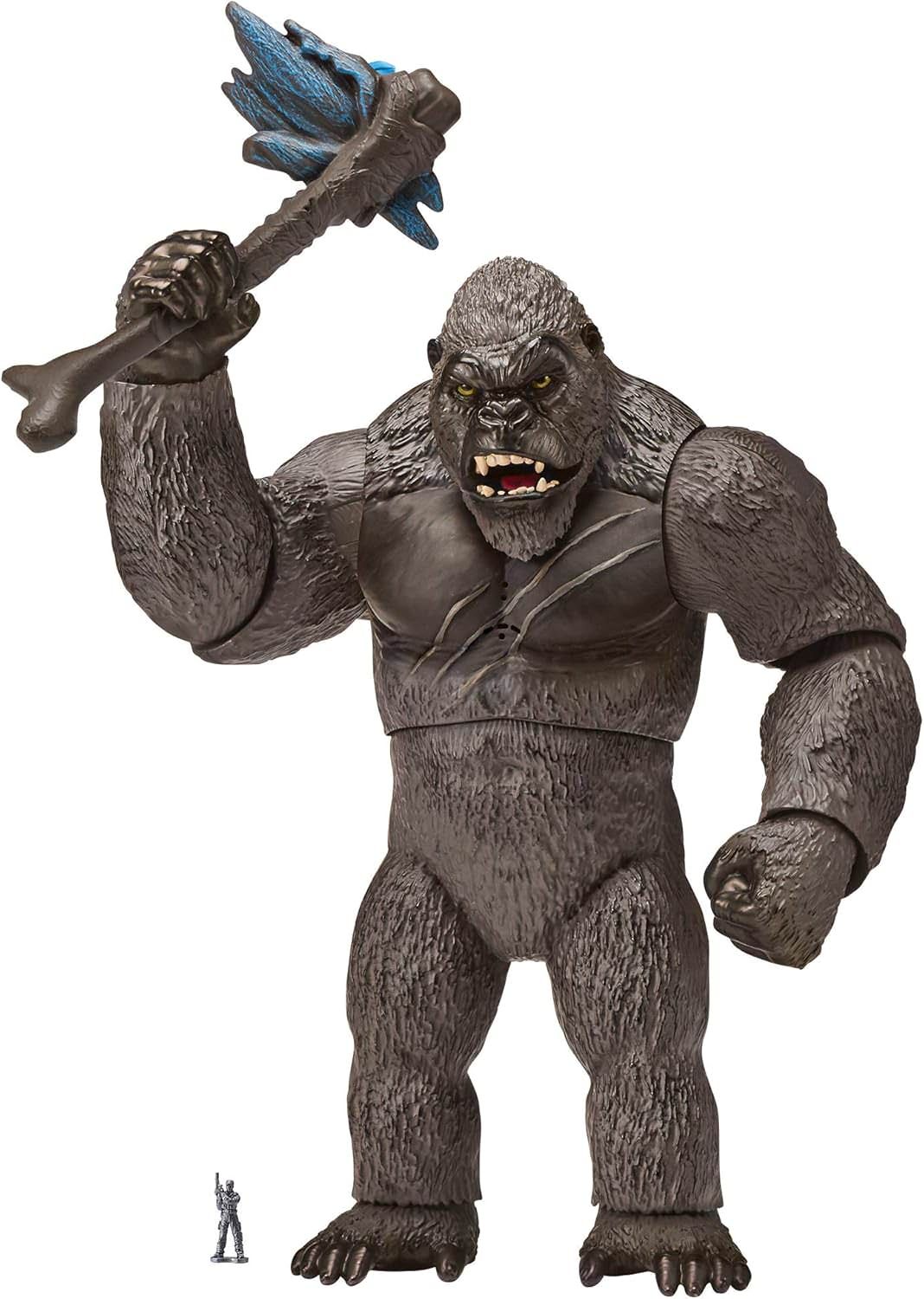 フィギュア Mega Punching Kong コング フィギュア 高さ33cm 迫力満点 胴体ひねる強力パンチアクション 目光りリアル咆哮音 並行輸入品