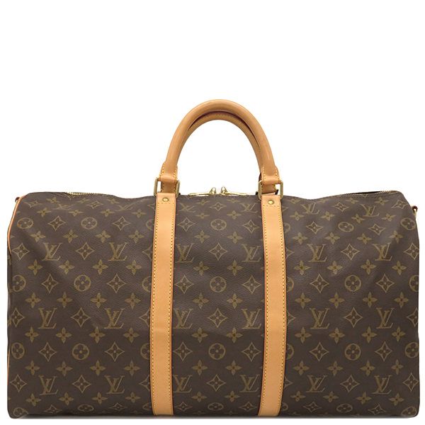 ルイヴィトン LOUIS VUITTON ボストンバッグ キーポル バンドリエール50 モノグラムキャンバス モノグラム ゴールド金具 茶 M41416 FL0092