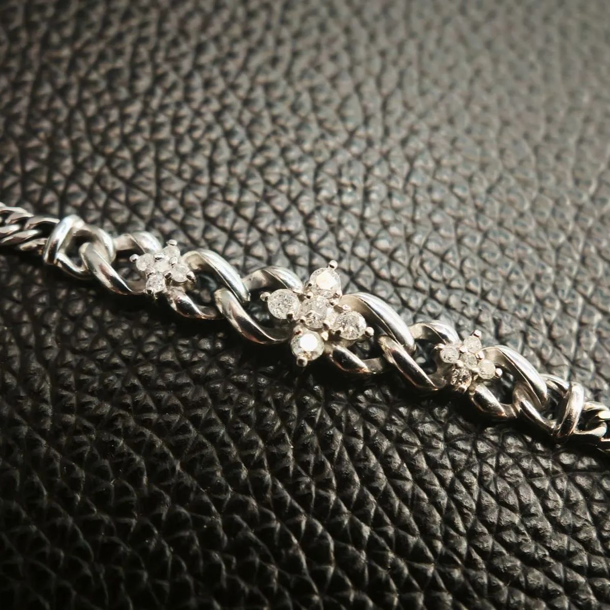美品】プラチナ Pt850 ダイヤモンド 0.34ct ブレスレット （SNA 