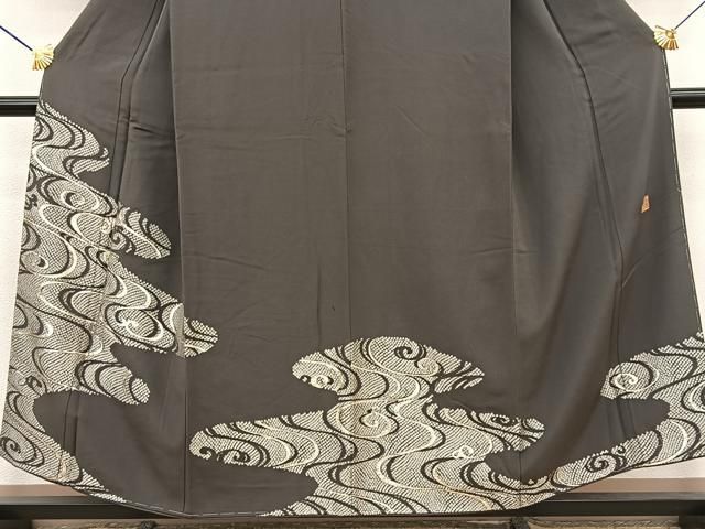平和屋着物○金彩友禅作家 金彩の魔術師 堀省平 金煌織 訪問着 流水文