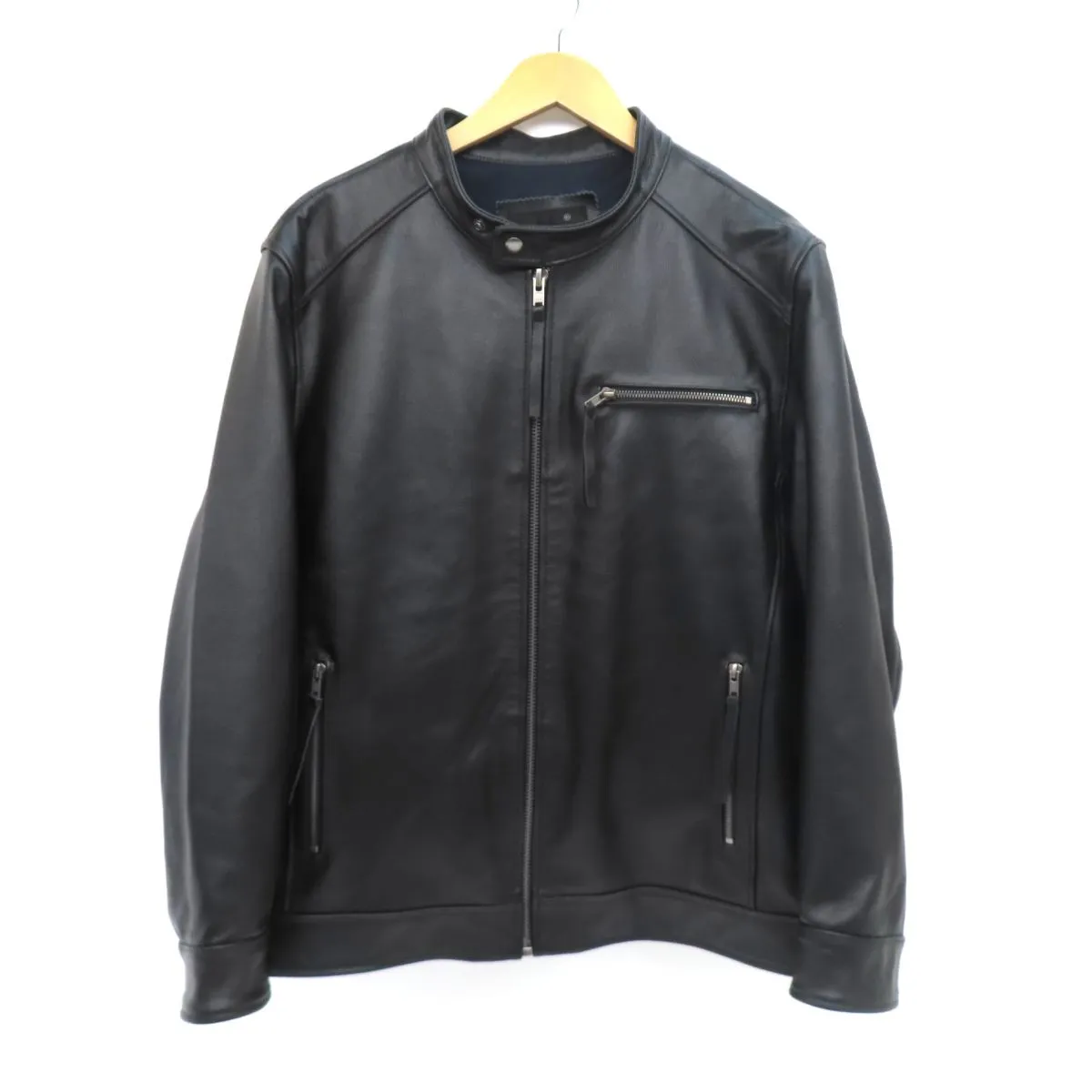 FORTIME 牛革レザー　レザージャケット　ライダースジャケット　青　2XL FORTIME 牛革レザー レザージャケット ライダースジャケット 青 2XL