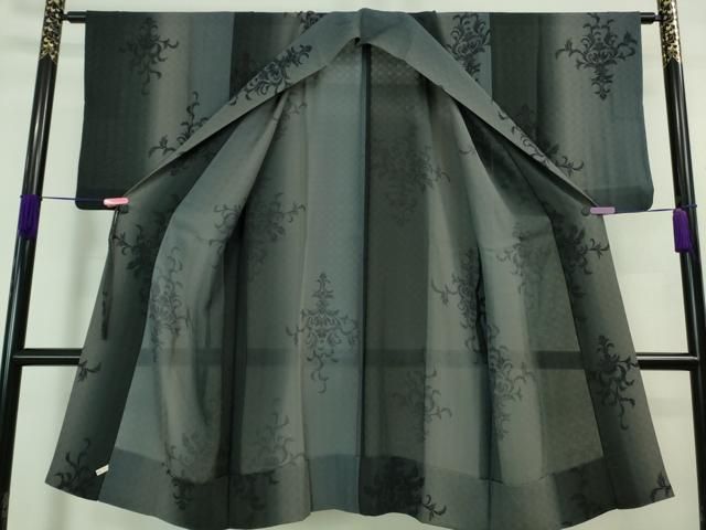 平和屋着物□極上 道中着 スリーシーズン 塵除け ロング丈 紗 枝垂れ柳