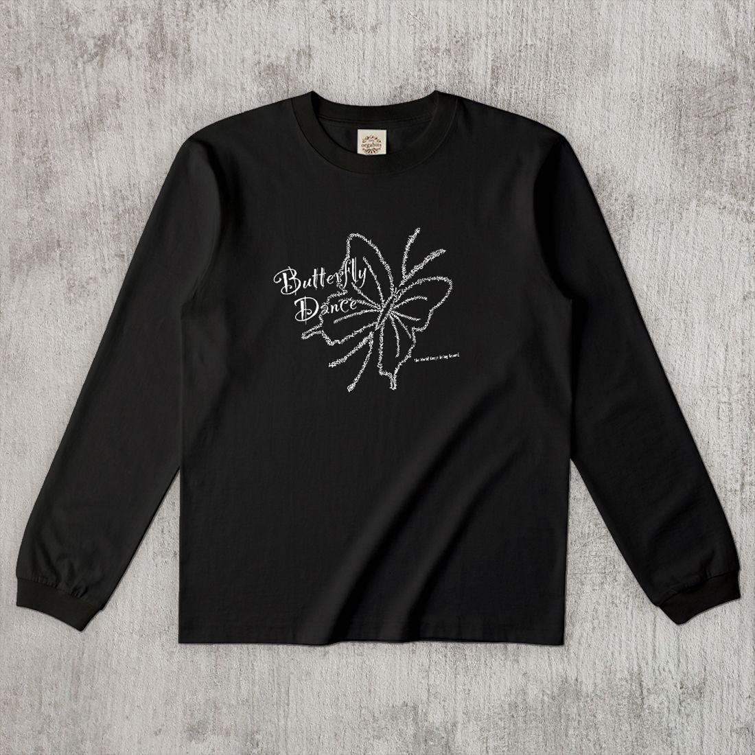 グラフィックロングTシャツ　Rock Your Heart Mono / White -Long-