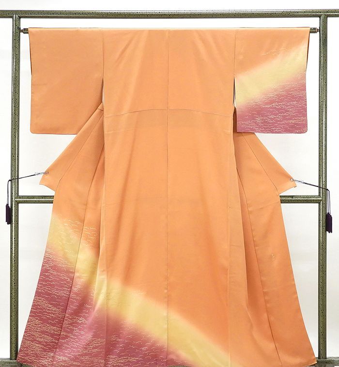 訪問着 正絹 金彩友禅 和田光正作 付下訪問着 美品 リサイクル 着物