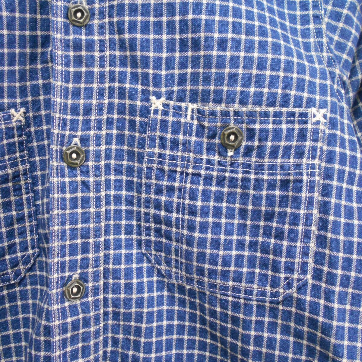 FREEWHEELERS フリーホーイーラーズ neal cassady Neal WORK SHIRT INDIGO SMALL CHECK  ニールシャツ スモールチェック 長袖 14 10115236 - メルカリ