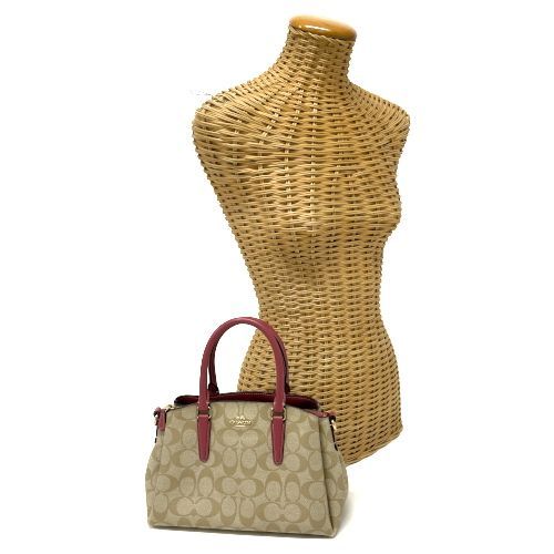 COACH コーチ F29434 シグネチャー PVC レザー ハンドバッグ COACH