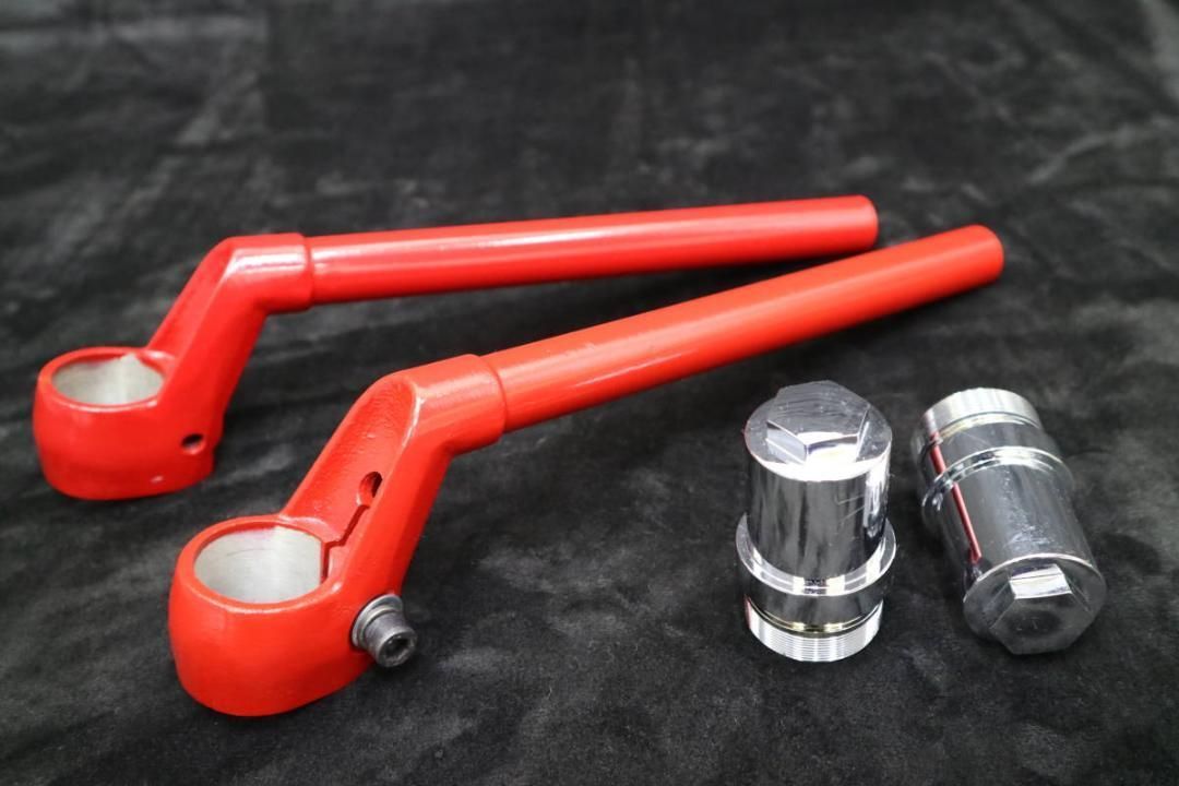 CBX純正 タイプ ハンドル 赤＋延長キット④/ バリオス1用 Ⅰ型 - メルカリ