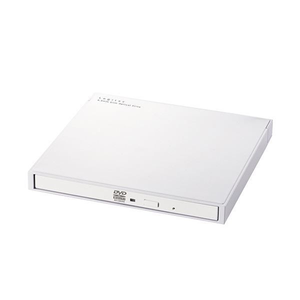 ロジテックType-A C対応 再生 編集 書込ソフト付きUSB3.2 Gen1 ポータブルDVD ホワイト LDR-PWA8U3CVWH1台