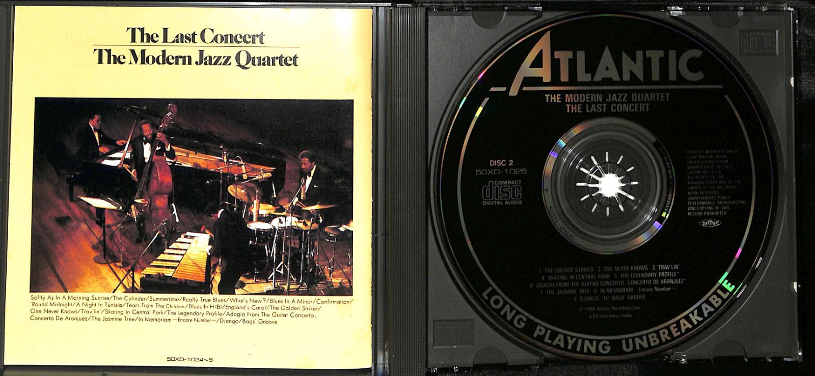 2CD】The Modern Jazz Quartet The Last Concert モダン・ジャズ