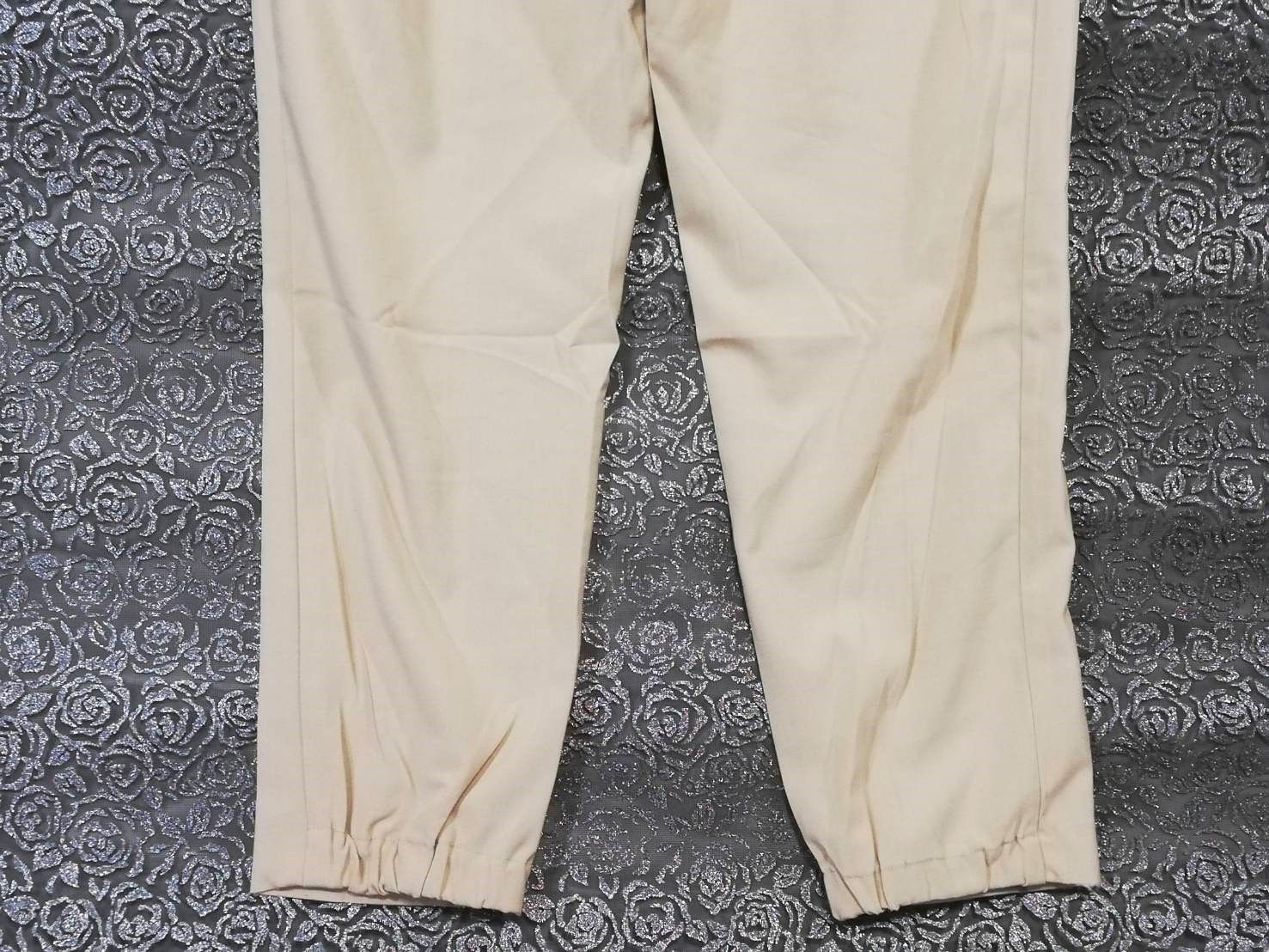 ATSURO TAYAMA パンツ ベージュ ウエストゴム S相当 891 レーヨン