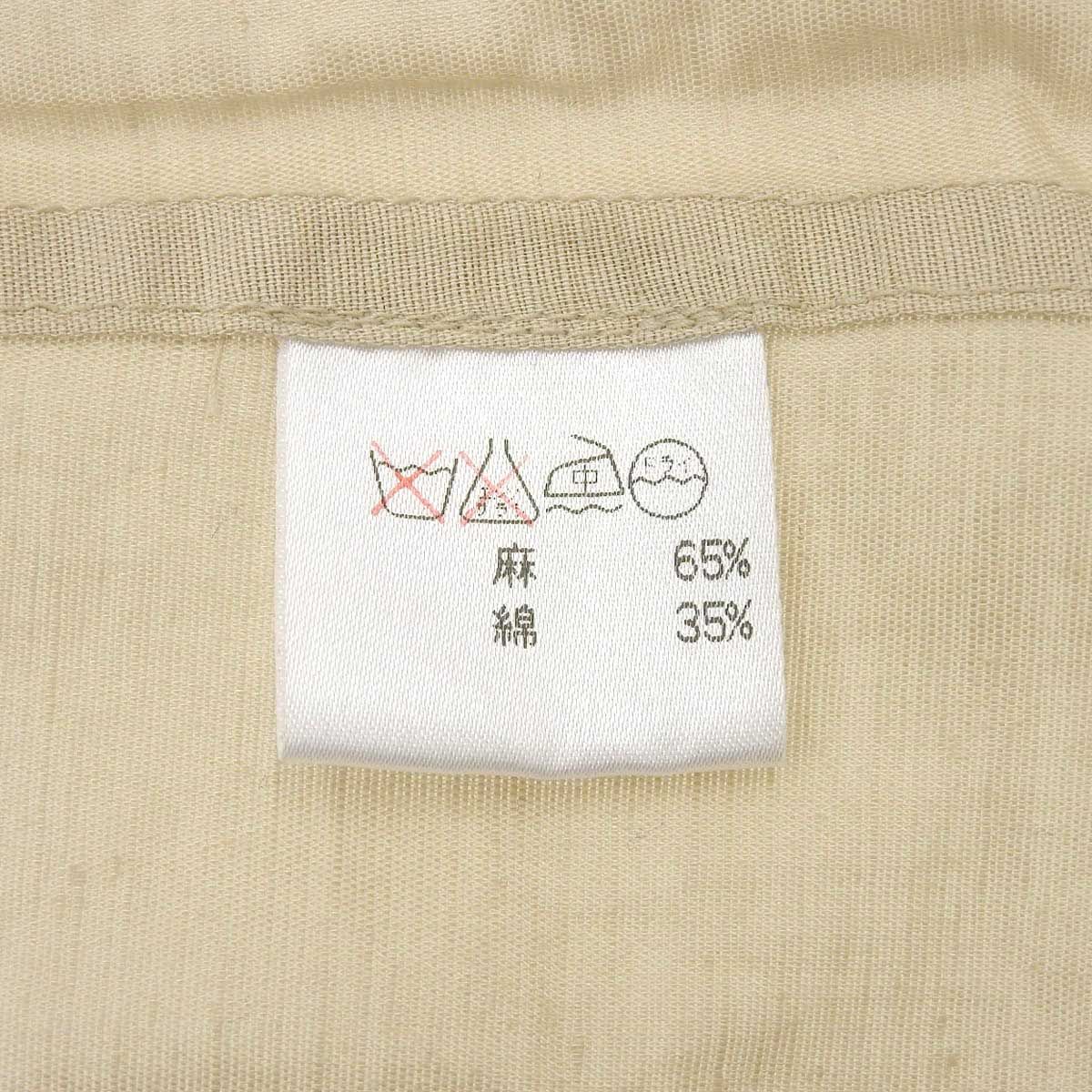 イッセイミヤケ リネン サマージャケット レディース ベージュ ISSEY  