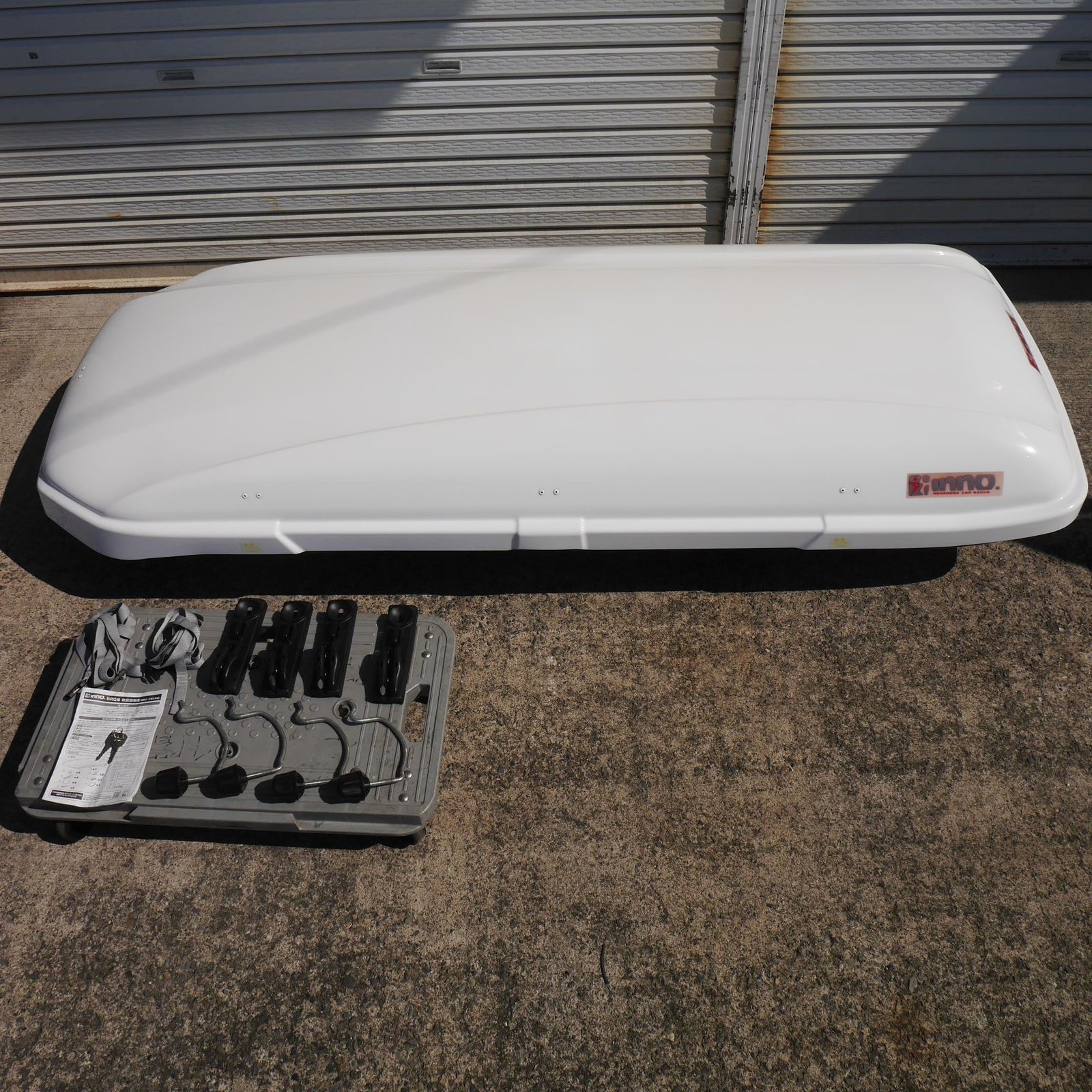 岐阜発 直接引取 付き inno. イノー ルーフ ボックス 55 BRQ55 CARMATE カーメイト 約195×78×30cm