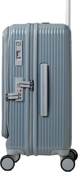 [MAIMO]未使用品 キャリーケース Sサイズ ブルー フロントオープン MAIMO フロントオープン スーツケース STAND U スペアキャスター