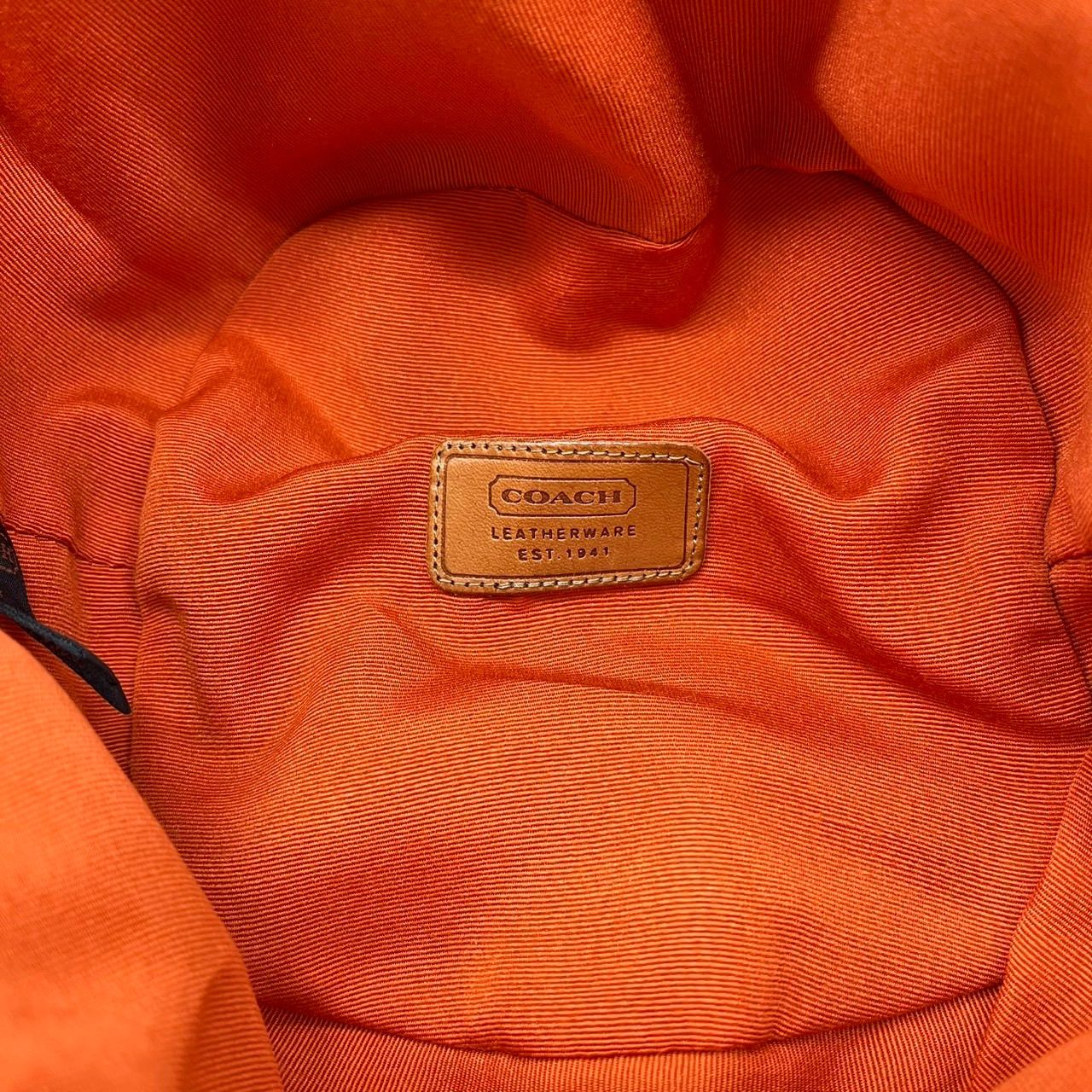COACH バケットハット ブラウン・ベージュ／コーチ渋谷店購入品レシートあり COACH コーチ バケットハット ブラウン系 COACH コーチ バケット