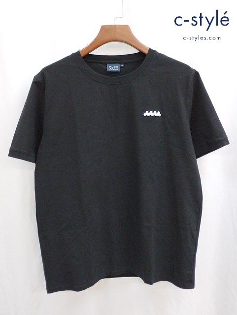 美品 ムータマリン ロゴTシャツ 半袖 ブラック ストレッチ 伸縮 5 L相当 C835 [人気] MUTA MARINE ムータマリン Tシャツ 8 ブラック 半袖