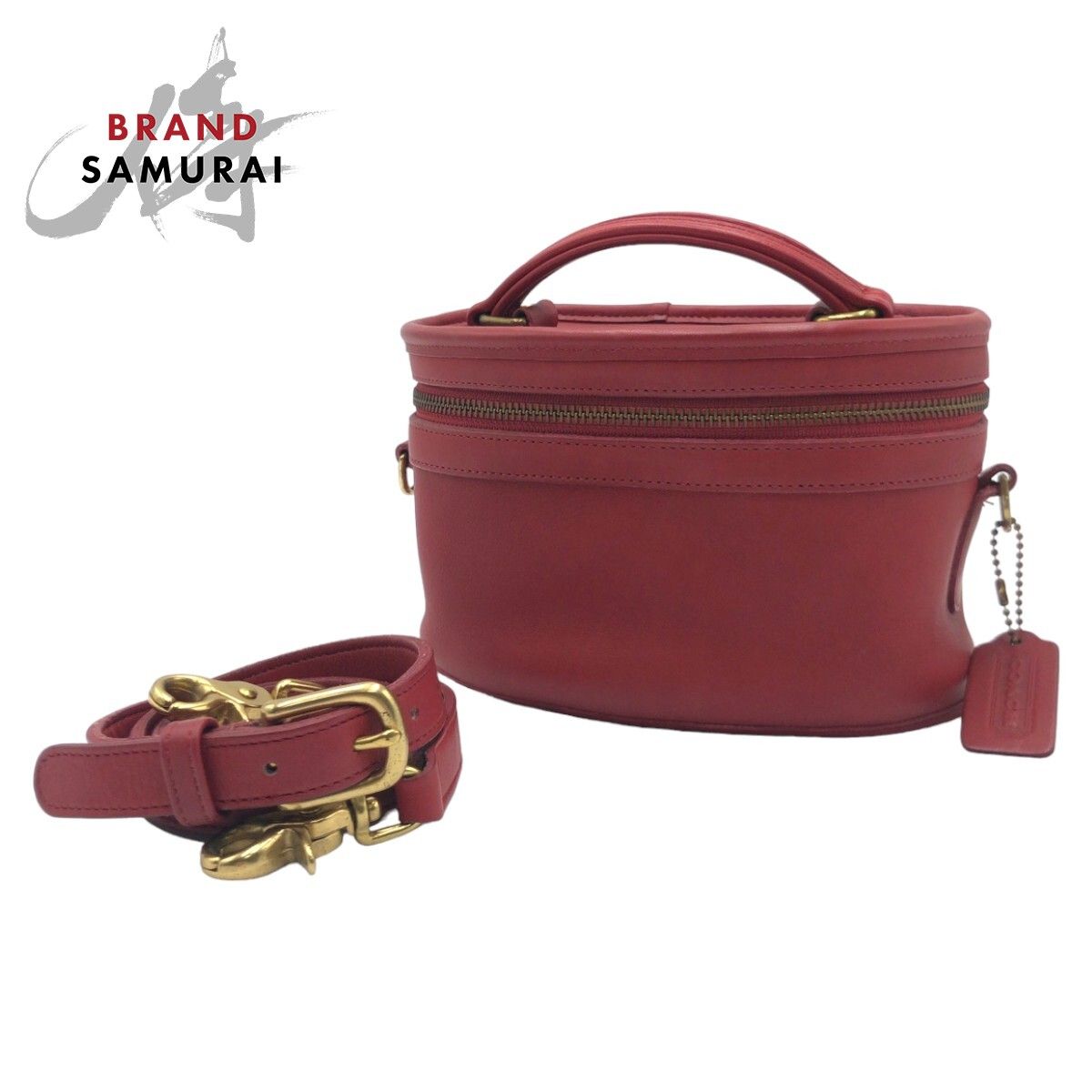 COACH コーチ オールドコーチ レッド 赤 ゴールド金具 レザー 9955 