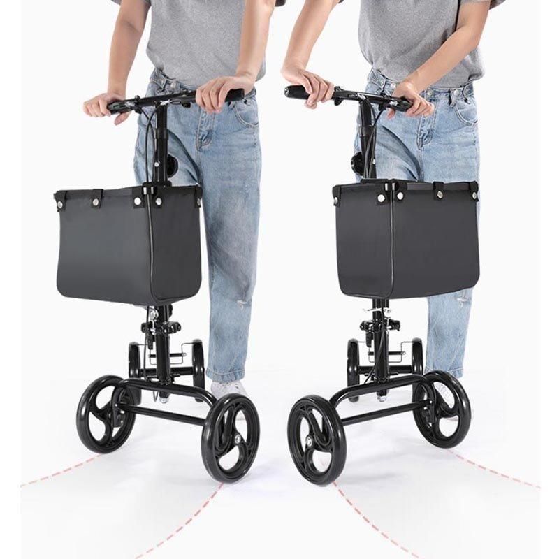 美品】抑速ブレーキ付 歩行器 折りたたみ シルバーカー ブラック 美品】抑速ブレーキ付 歩行器 折りたたみ シルバーカー ブラック