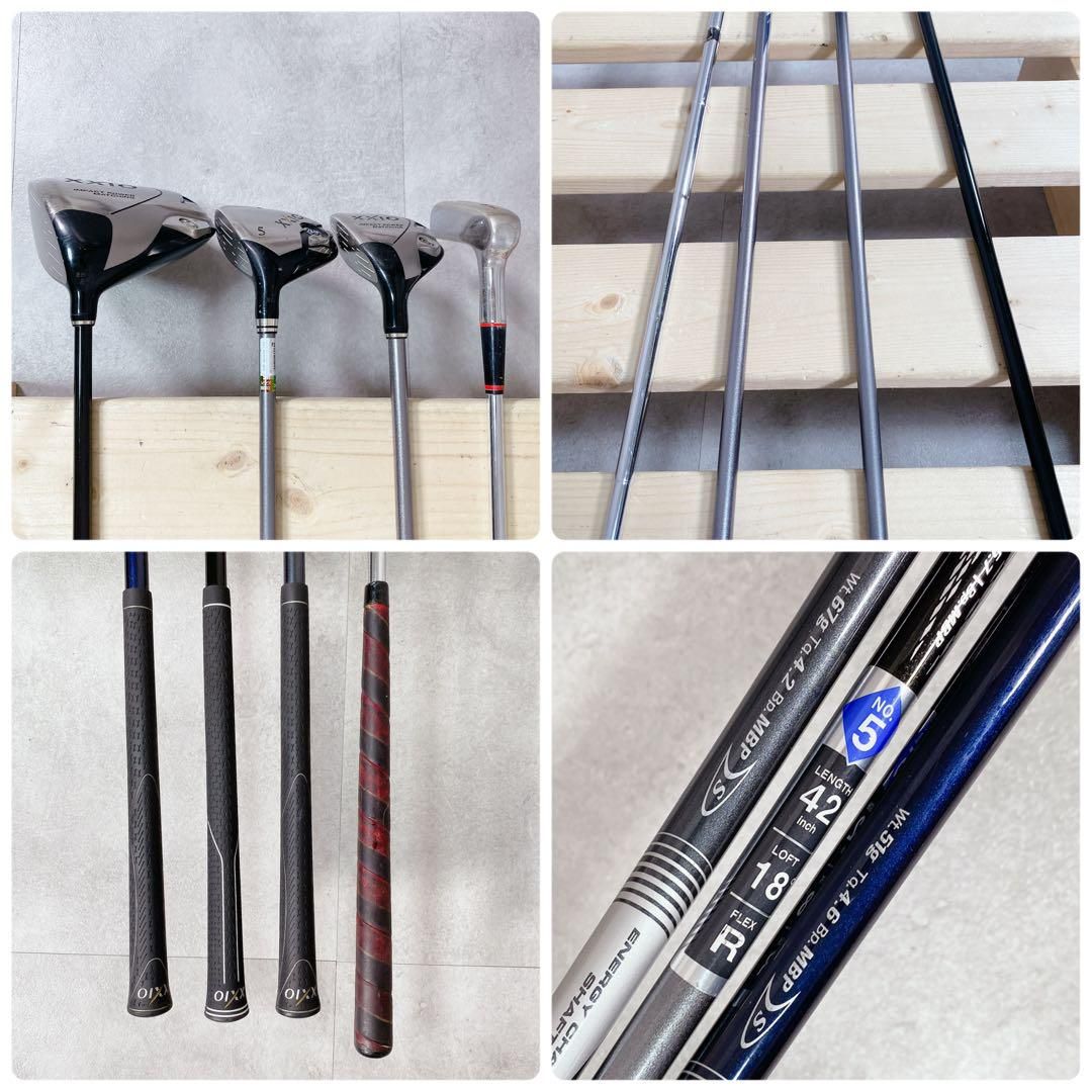 X707 左利き レフティ ゼクシオ メンズ ゴルフ クラブ セット 14点