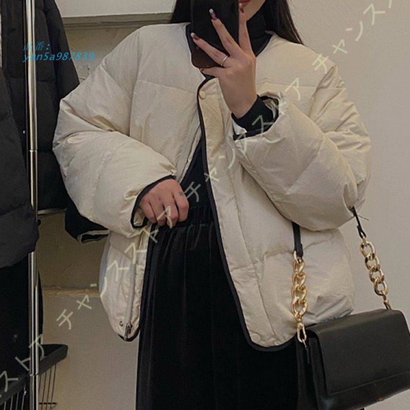 ダウンジャケットレディース インナーダウン ウルトラライトダウン 軽量 防寒 暖かい 女性 防寒コート 防風 きれいめ 秋冬 無地 ミセス シンプル yan5a987839