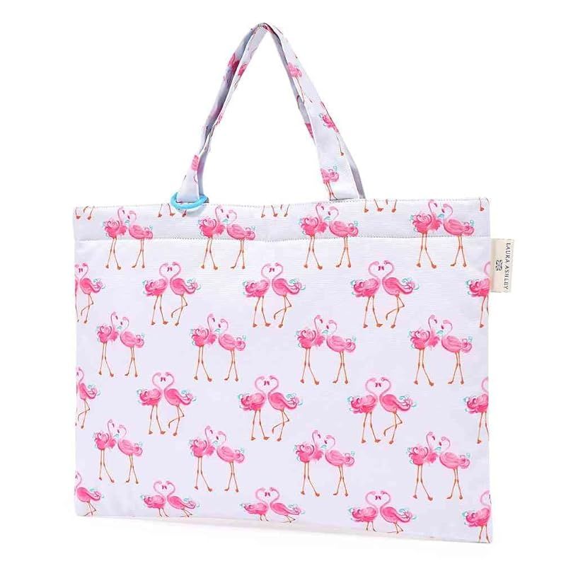 LAURA ASHLEY 入園入学 5点セット 女の子 入園入学準備 レッスンバッグ シューズケース 子供 巾着袋 Pretty Flamingo N8148700 0