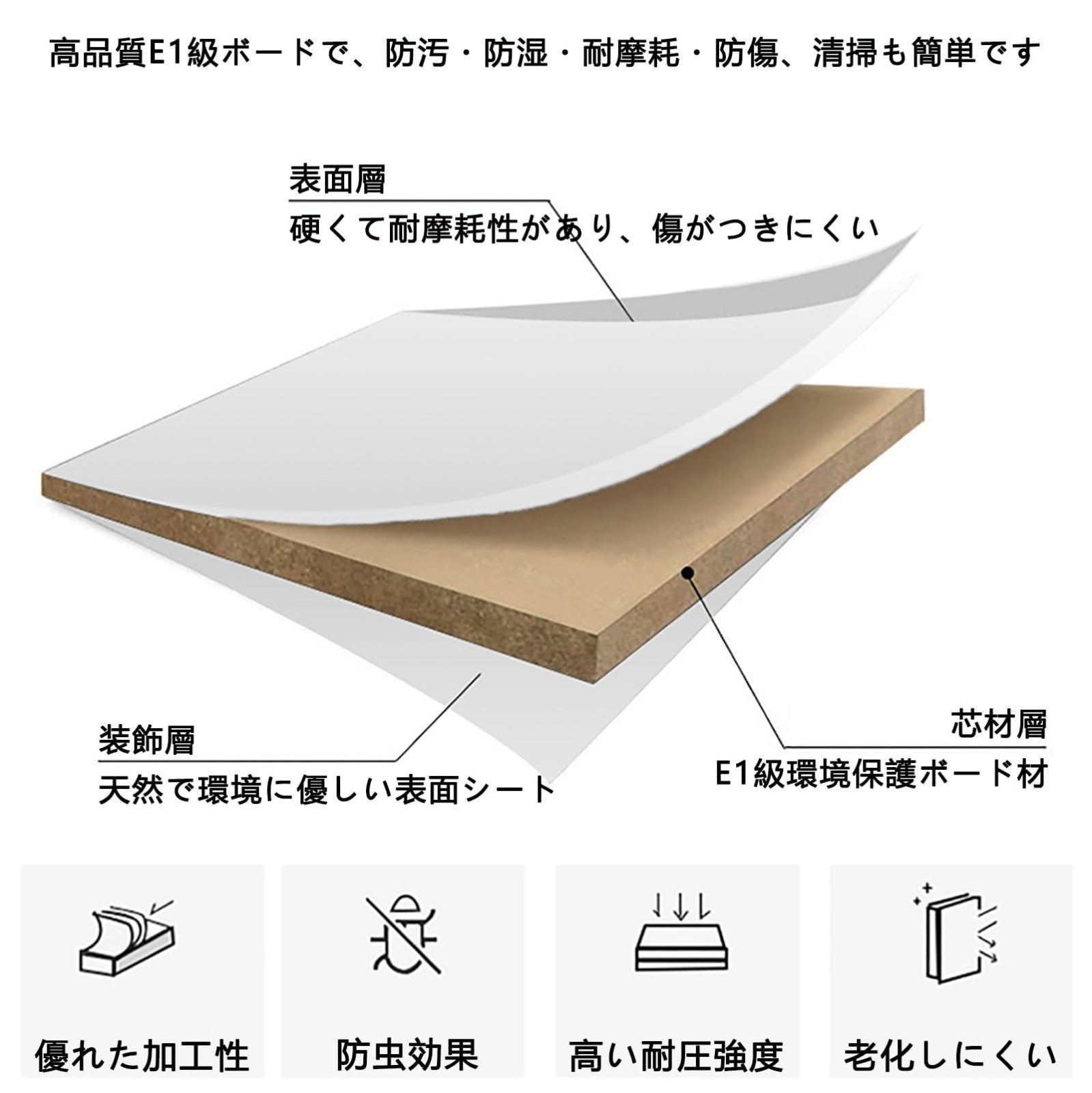 モダンなデザインの受付デスク 全白