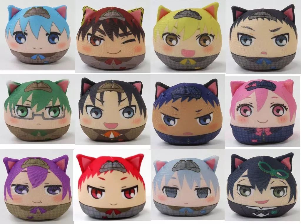 雑貨 全12種セット 黒子のバスケ in ナンジャタウン 怪盗花宮とキセキの探偵団 ねこ耳お手玉