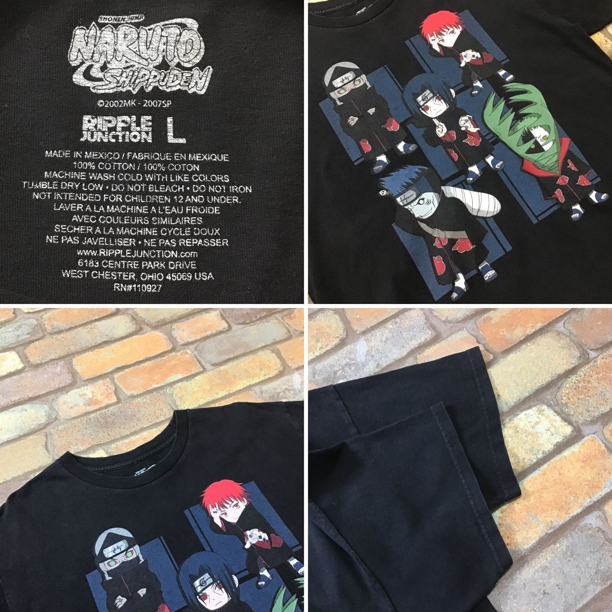 美品☆ME10-369☆USA逆輸入・00's☆黒☆【NARUTO疾風伝】暁