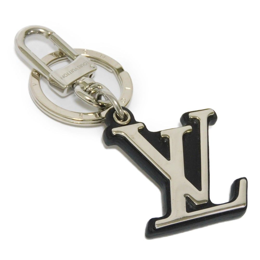 Louis Vuitton ブラックメタルキーホルダー LOUIS VUITTON ルイ・ヴィトン ポルトクレ LV クラシック