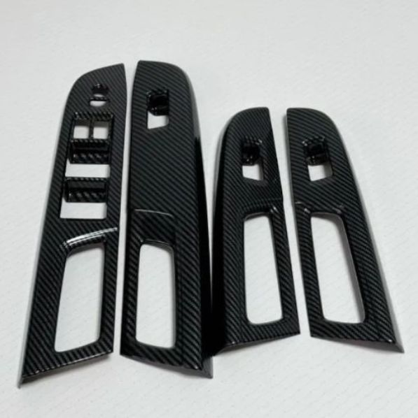 ドアスイッチパネルカバー スバル WRX S4 VAG STI VAB レヴォーグ レボーグ パネル カーボンブラック 社外ZYL878