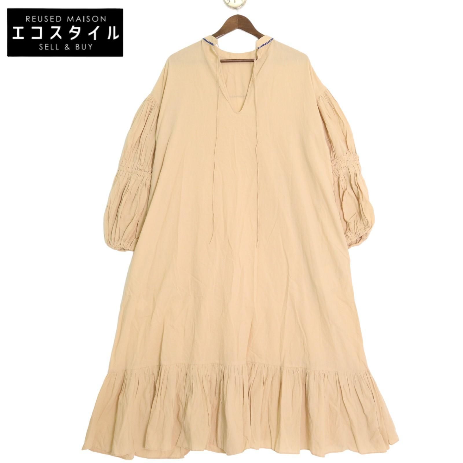 RHODOLIRION ロドリリオン 23SS MP858 ベージュ×ブルー コットン Clam  