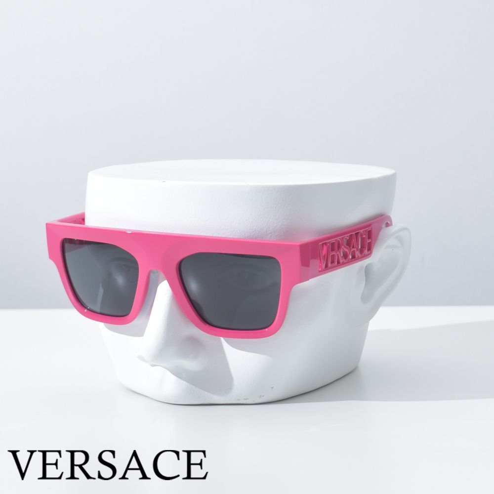 ヴェルサーチ サングラス メンズ ユニセックス ピンク ロゴ ブランド VERSACE ベルサーチ ハイブランド かっこいい VE4430-O53678753