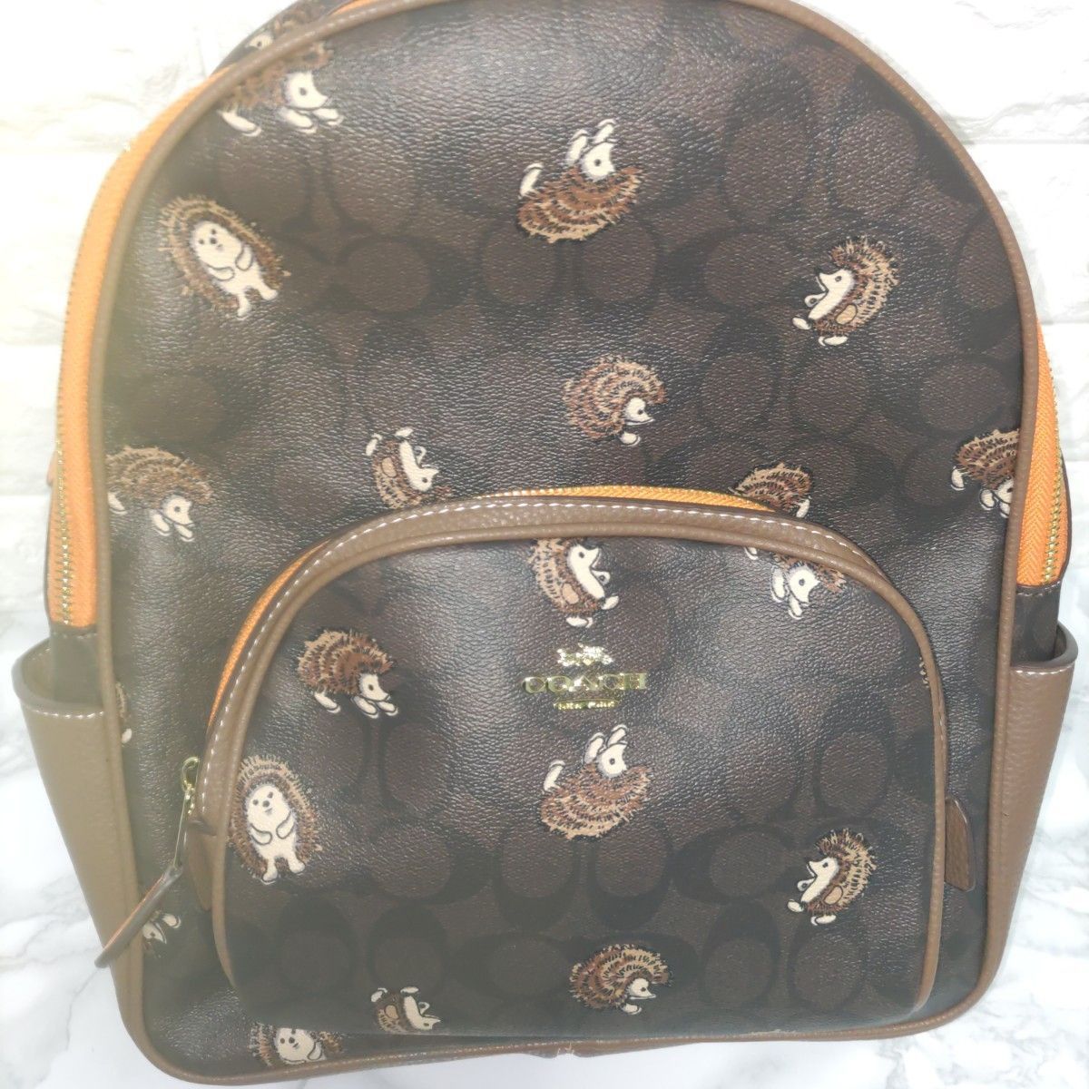 COACH コーチ リュック シグネチャー キャンバス?ヘッジホッグ