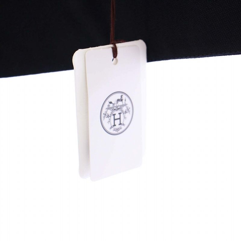 HERMES ブラック クロップドジャケット36 HERMES ブラック クロップドジャケット36 エルメス HERMES タグ付き