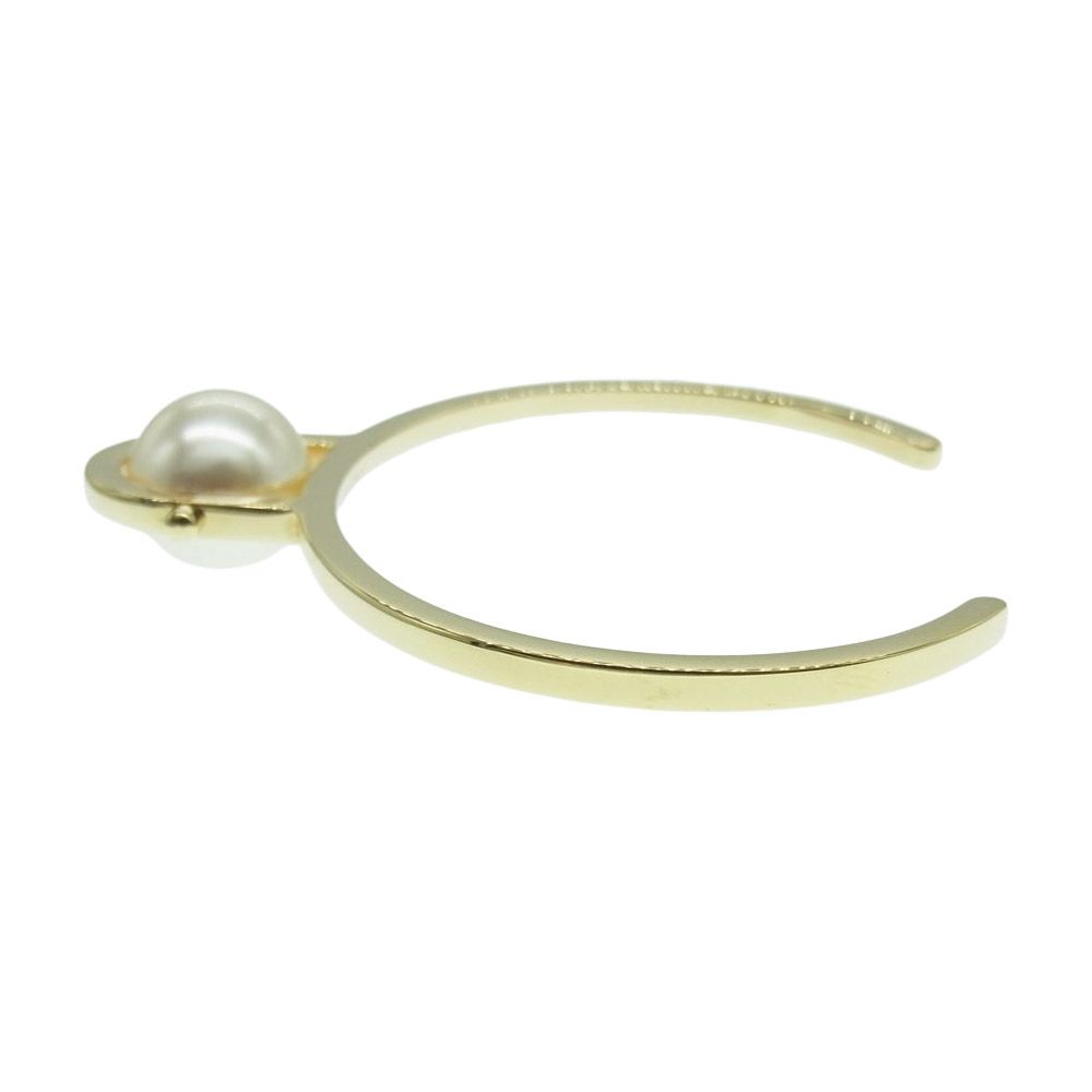 Chloe クロエ ブレスレット パール付き バングル ゴールド系【中古 
