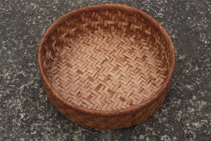 山葡萄 盛篭 盛皿 かご バッグ 下籠 丸ざる ザル 小物入れ 天然 手作り