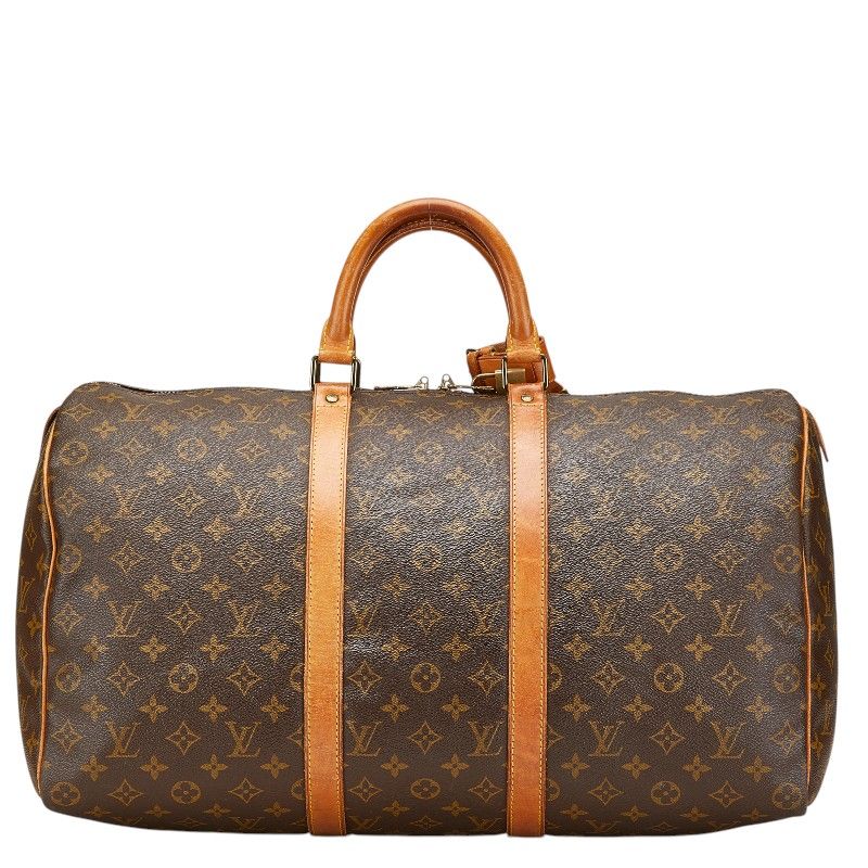 ルイ ヴィトン モノグラム キーポル50 M41426 ブラウン PVC レザー  