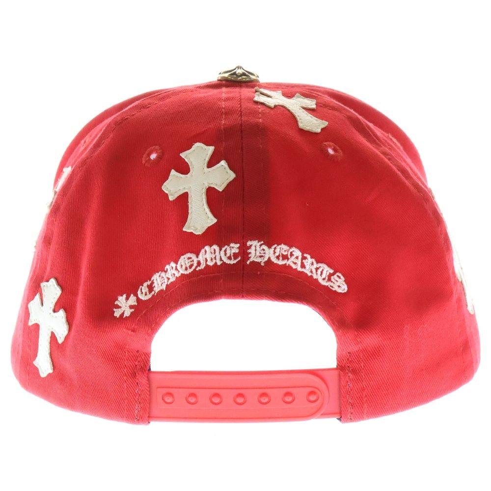 クロムハーツ【CHROMEHEARTS】ベースボールキャップ　レッド　完売品 クロムハーツ【CHROMEHEARTS】ベースボールキャップ レッド 完売品