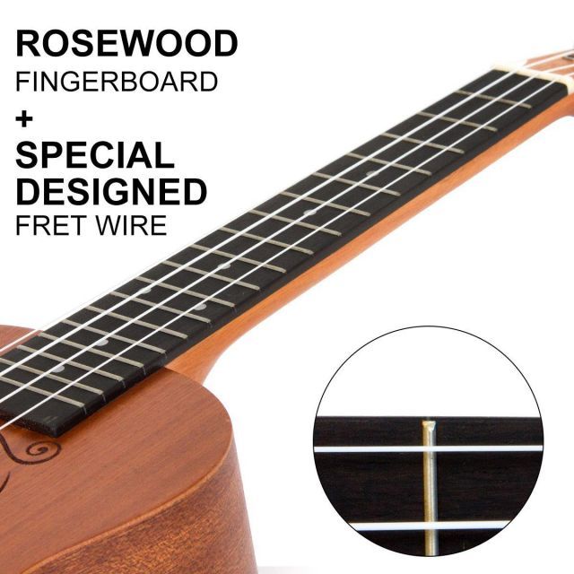 kmise コンサートウクレレ 23インチウクレレ チューナー ケース付け レーザで図案あり WWW_TRAVELLANDINDIA_COM