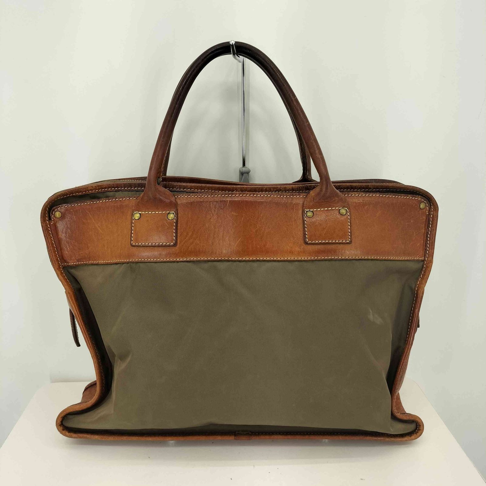 フェリージ Felisi レザー切替 ナイロン ビジネス トートバッグ