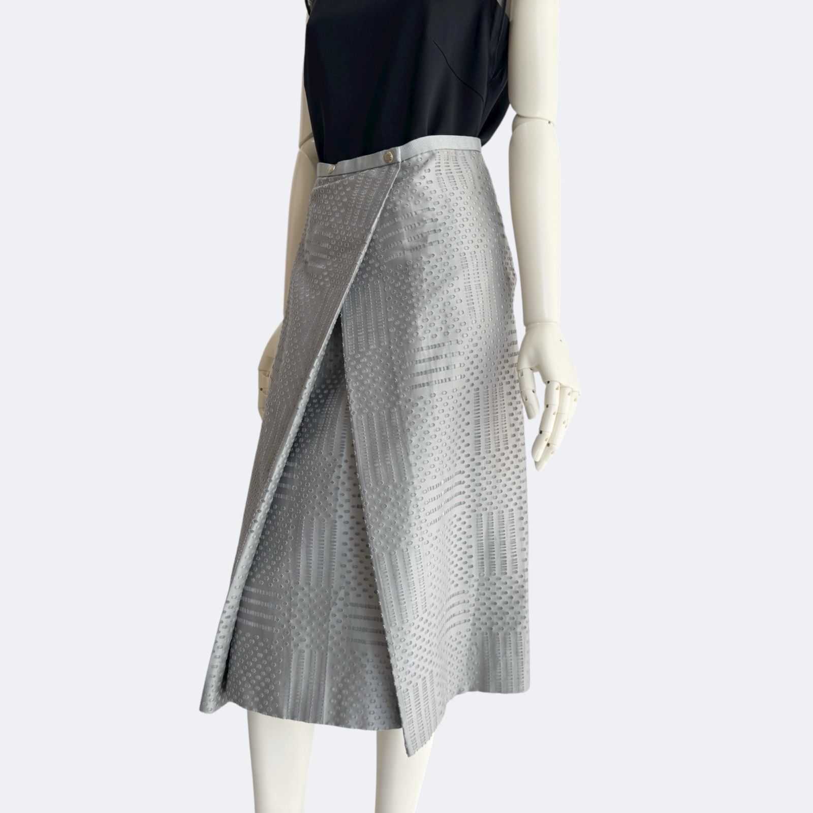 drawer スカート DRAWER Drawer(ドゥロワー) FALL1 ウールシャンブレータイトスカート