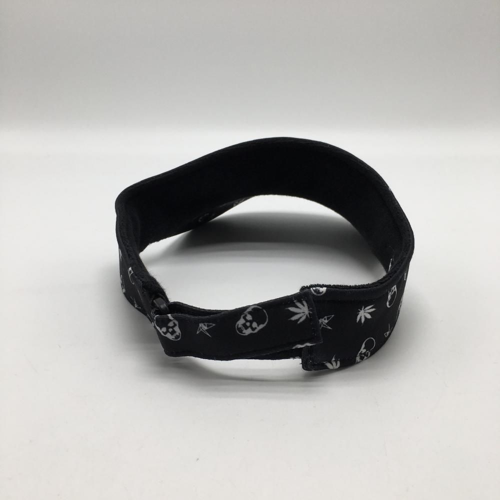 J3026 美品 ウノピゥウノウグァーレトレゴルフ 総ロゴサンバイザー 黒 F J3026 美品 ウノピゥウノウグァーレトレゴルフ 総ロゴサン