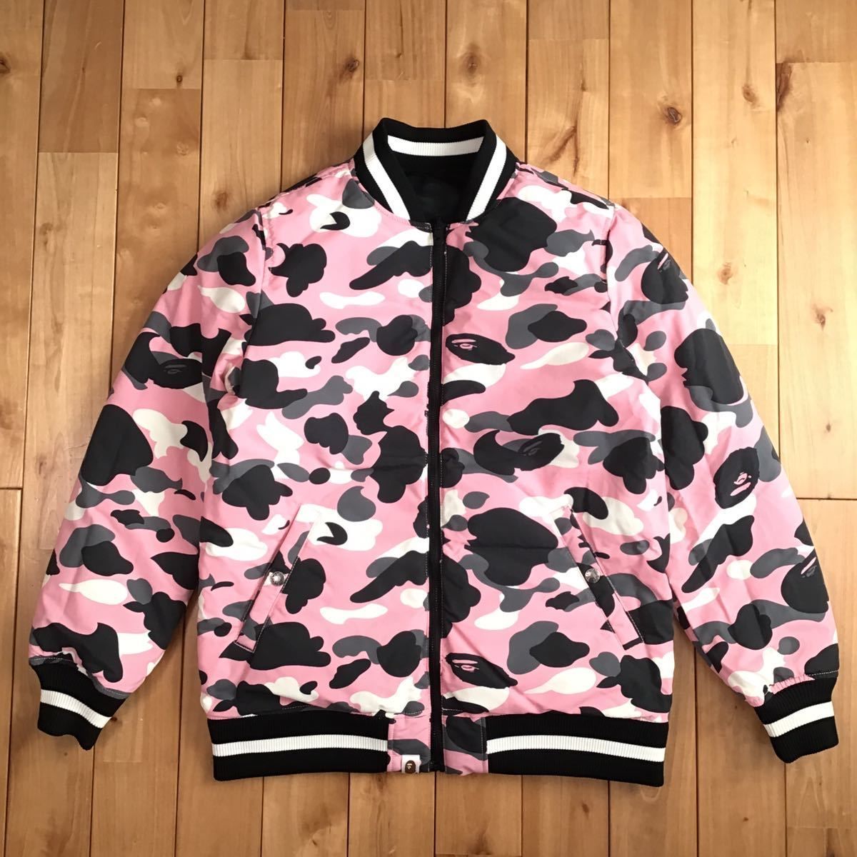 Pink camo ダウンジャケット BAPE ベイプ ape エイプ 迷彩 - メルカリ