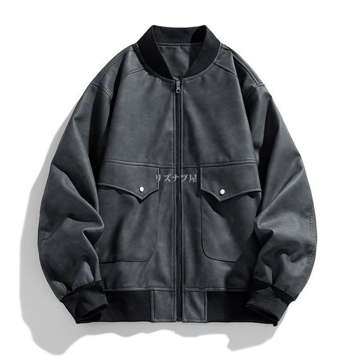 ライダースジャケット メンズ シングル 革ジャン 本革 レザー